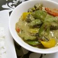ハナレ's cooksnap of when they made 簡単グリーンカレー♥.