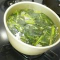 しゅうゆいちゃん's cooksnap of when they made ＊ほうれん草とベーコンのスープ＊.