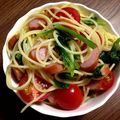 kaori5han's cooksnap of when they made ほうれん草の☆簡単スパサラ☆.