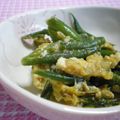 にゃぁくん's cooksnap of when they made スナップエンドウのシンプル♪卵炒め.