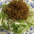 anyaneko's cooksnap of when they made 水菜と揚げごぼうのサラダ.