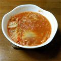stk23's cooksnap of when they made 《簡単♪ 節約♪》キムチ春雨スープ.