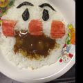 KSママん's cooksnap of when they made 親子のアンパンマンデコカレー☆.