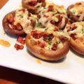 ・ドナ・'s cooksnap of when they made ヘルシーおつまみ椎茸Pizza☻.