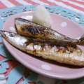赤い電話's cooksnap of when they made 片付け簡単！サンマの塩焼き.