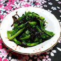 シャンプーハット's cooksnap of when they made 菜の花の塩こんぶ和え.