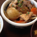 amiruキッチン's cooksnap of when they made 新じゃがと油揚げと蒟蒻の煮物.