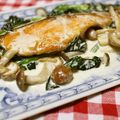 にんにくパパ's cooksnap of when they made 鮭のムニエル野菜たっぷりホワイトソース.