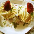 ボブナナ's cooksnap of when they made ⁂ホワイトカスタード⁂苺ケーキ.