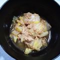 417m's cooksnap of when they made 超簡単でもうまい☆白菜のシーチキン煮.