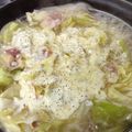 okapico's cooksnap of when they made 減塩 キャベツとベーコンのチーズ鍋☆.