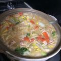 そらとはる:D:D's cooksnap of when they made ニンニク味噌鍋(とりやさい風)修正中.