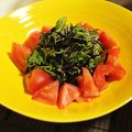 tink☆'s cooksnap of when they made ひじきと菊菜(春菊)・トマトのサラダ♪.