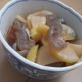 きらり流れ星's cooksnap of when they made ちぎり蒟蒻と大根、椎茸の圧力鍋煮.