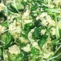 にっちょめ's cooksnap of when they made 豆腐と水菜のゴマ＆シソ和えサラダ.