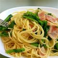 アラタイワ's cooksnap of when they made ☺簡単ランチ✿菜の花とベーコンのパスタ☺.