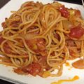 koh518's cooksnap of when they made 簡単！ベーコンと玉ねぎの本格トマトパスタ.