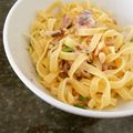 principito's cooksnap of when they made 梅とサーディンのパスタ☆.