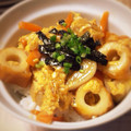 むみむら's cooksnap of when they made めんつゆで簡単！ちくわの卵丼.