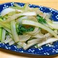 moriemo's cooksnap of when they made セロリと新たまねぎの炒めもの.