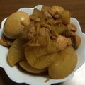 noranomi's cooksnap of when they made ☆鶏モモ肉と大根のこってり煮☆.