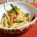 taruママ's cooksnap of when they made ♪焼き野菜いっぱい♪和風冷製パスタ☆.
