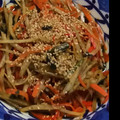 myucoc's cooksnap of when they made 定番和食！時短きんぴらごぼう.
