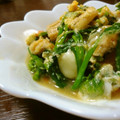 mmameco's cooksnap of when they made 穴子と菜の花の卵とじ.