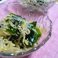 mikkusan's cooksnap of when they made もやしとワカメのピリっとナムル.