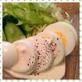 nakamucchi's cooksnap of when they made ズボラおつまみ！シーザーゆで卵☆.
