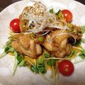 みのり0213's cooksnap of when they made 鶏肉の唐揚げ油淋鶏ソース.