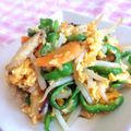 ぽむぽむ★'s cooksnap of when they made 人参もやし味噌バター卵炒め☆彡.