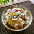 まろんかふぇ's cooksnap of when they made 秋の味覚　　サツマイモの炊き込みご飯.