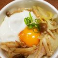 kaori5548's cooksnap of when they made しめじとえのきのポーチドエッグ.