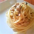 harutarou3's cooksnap of when they made ♡ツナと塩こんぶの和風パスタ♡.