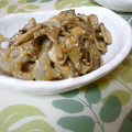 sumirenore's cooksnap of when they made 蓮根と舞茸のハニー味噌炒め.