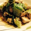 ぺいくみ's cooksnap of when they made 鶏ムネ肉とレタスの生姜塩麹炒め★.