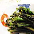 yukiじるし's cooksnap of when they made 菜の花と紅菜苔の炒め物.