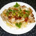 ちー（・＿・）'s cooksnap of when they made 鶏もも肉のグリル 梅肉ネギソース.