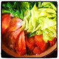 naokosurf's cooksnap of when they made ザーサイで野菜鍋.