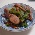 ちゅせん's cooksnap of when they made ピーマンとウィンナーのごま醤油炒め.