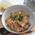 ねろchan's cooksnap of when they made 豚ばら肉ときのこのあんかけご飯.