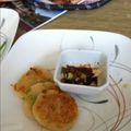 Abbieyu's cooksnap of when they made 七味醤油マヨで☆桜海老と焼き海苔の大根餅.