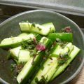 Satoco❋'s cooksnap of when they made 簡単おつまみ☆きゅうりの大葉梅肉和え.
