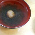 ⇒じゅん's cooksnap of when they made 黒酢も★梅干しも★簡単もずくスープ.