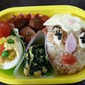 まな☆☆ママ's cooksnap of when they made お稲荷さんdeポテトヘッド夫妻♪キャラ弁.