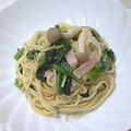 RoomA's cooksnap of when they made ほうれん草としめじとベーコンの和風パスタ.