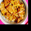 のんびりみくちゃん's cooksnap of when they made 手抜き∞スナップえんどうと唐揚げの卵とじ.