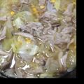 10001回目's cooksnap of when they made 豚バラ肉とキャベツの簡単にんにく鍋.
