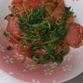 そらおのえくぼ's cooksnap of when they made 豆苗とマグロユッケの胡麻和え.